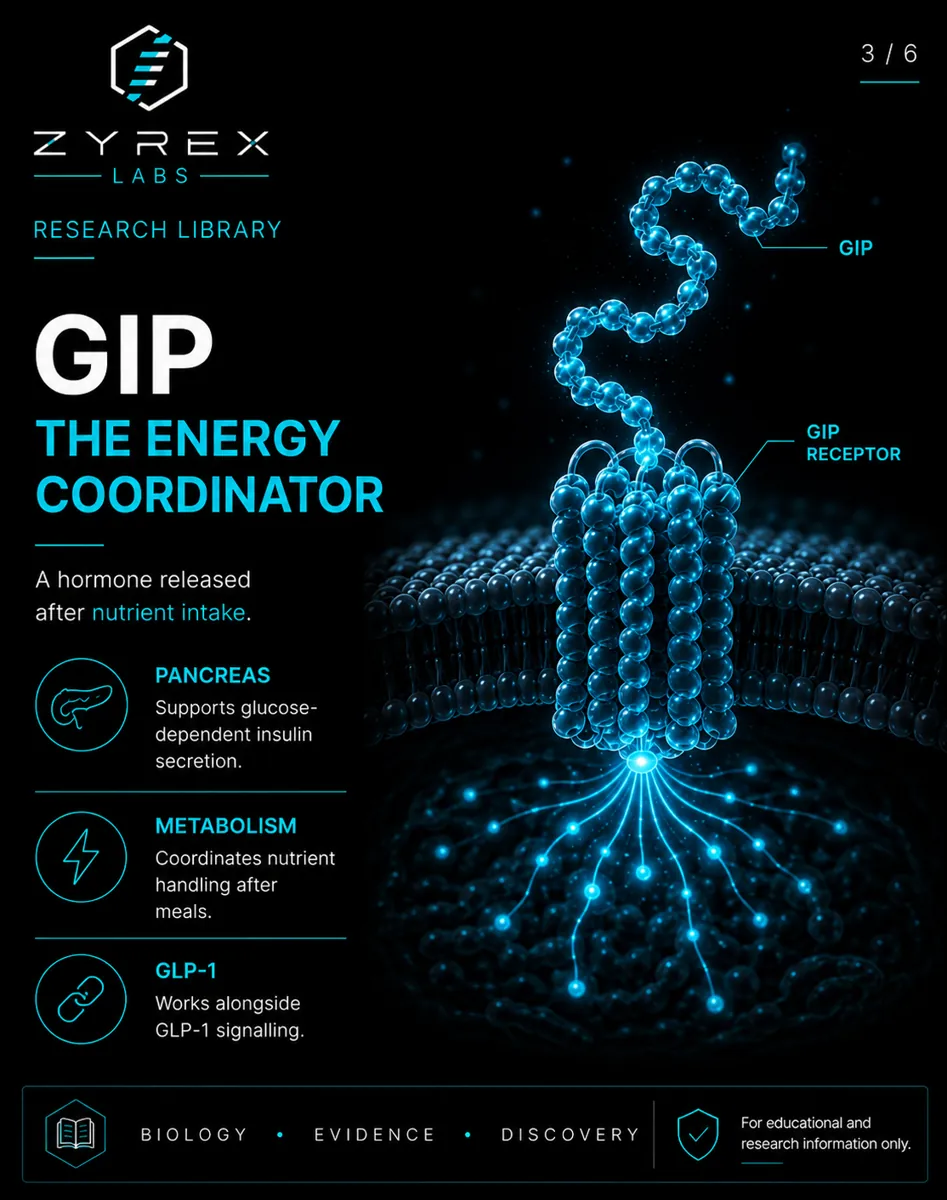 GIP peptide binding the GIP receptor